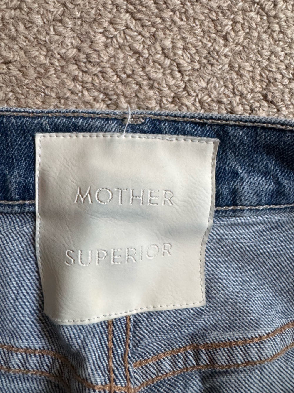 MOTHER Superior Denim Mid Rise Tunnel Vision Sneak in I'm a Winner Size 28 - Picture 9 of 13